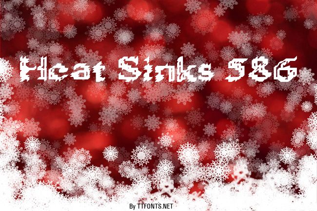 Heat Sinks 586 example